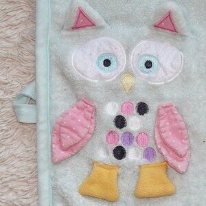 Soft Plush Owl Fleece Blanket for Kids - 32" x 24"
